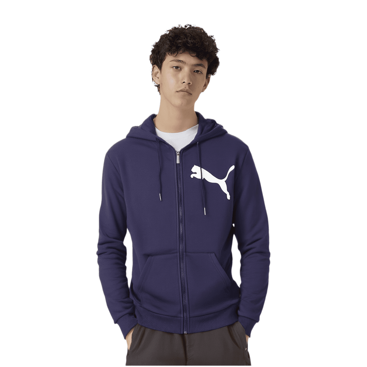 Худи PUMA Full Herren Big Logo Zip Hoody Fleece-Jacke - изображение 2