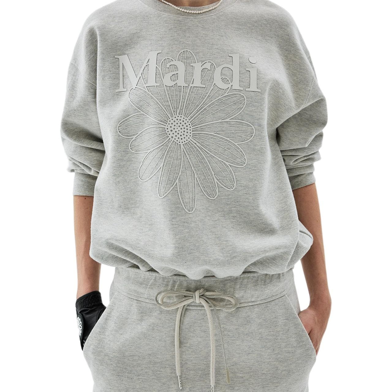 Худи MARDI MERCREDI ACTIF Sports FW25 Премиум SILKEN ХаньФУ Худи-Платье в стиле Корейский стиль Женское - изображение 2