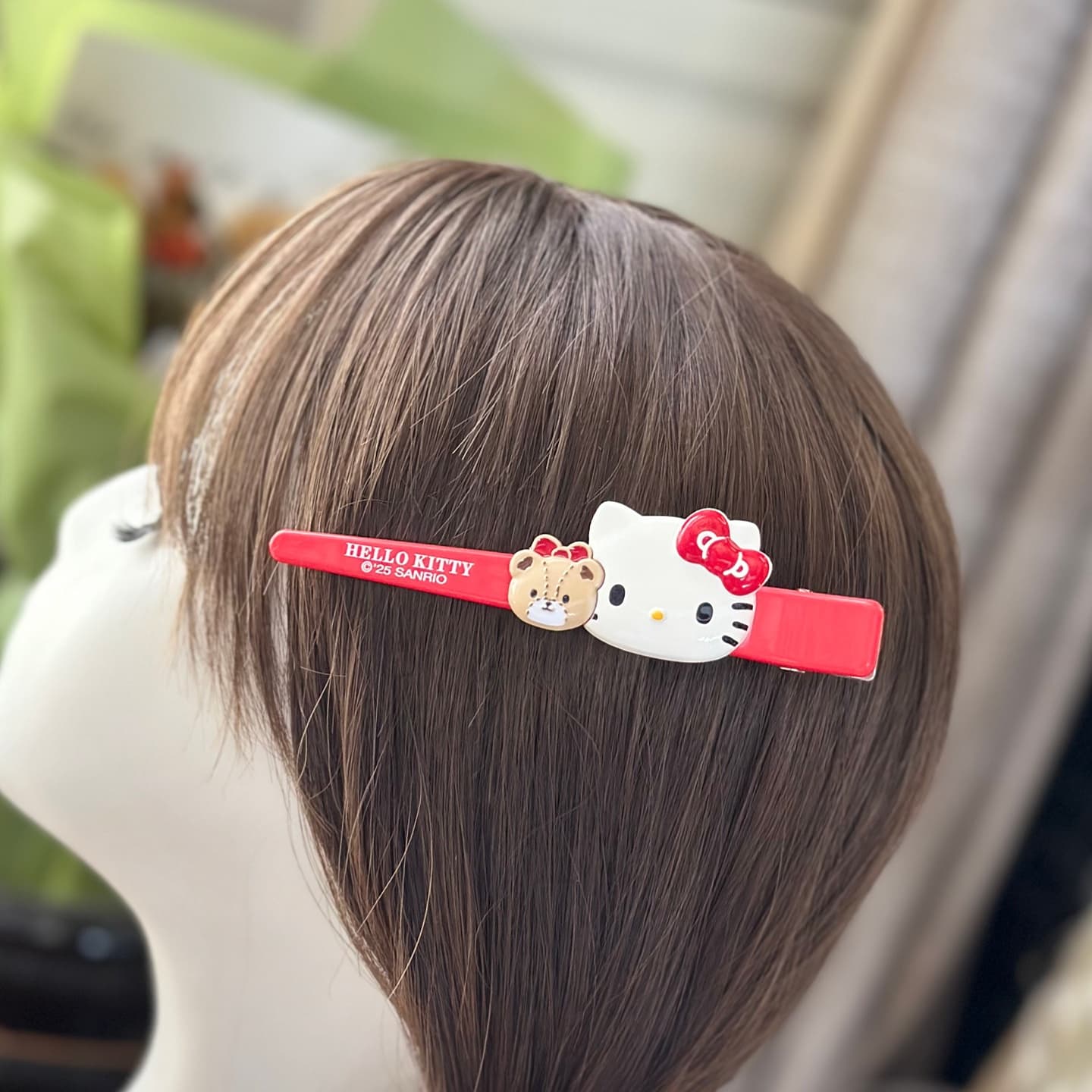 Заколка Sanrio Хелло Китти Японский стиль милый медвежонок большой бесшовный заколка «уточка» сладкий акрил заколки для волос женский - изображение 6