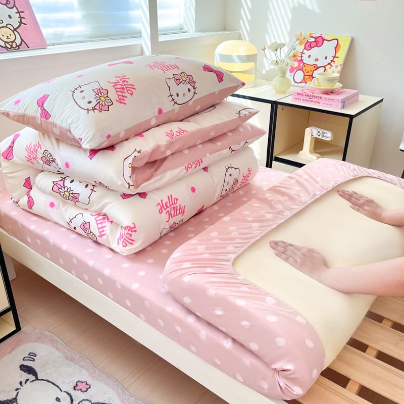 Sanrio X HelloKitty 100% хлопок Постельное белье Набор Magic Цветочный - изображение 4