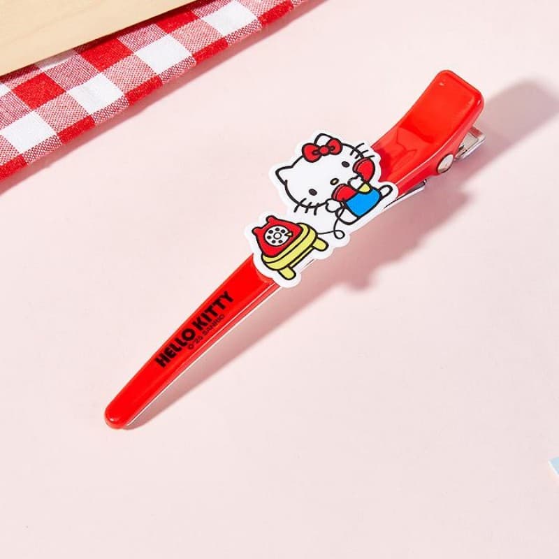 Заколка Sanrio Хелло Китти Мультяшный Красный синий Большой Акрил Заколка для волос Женский - изображение 5