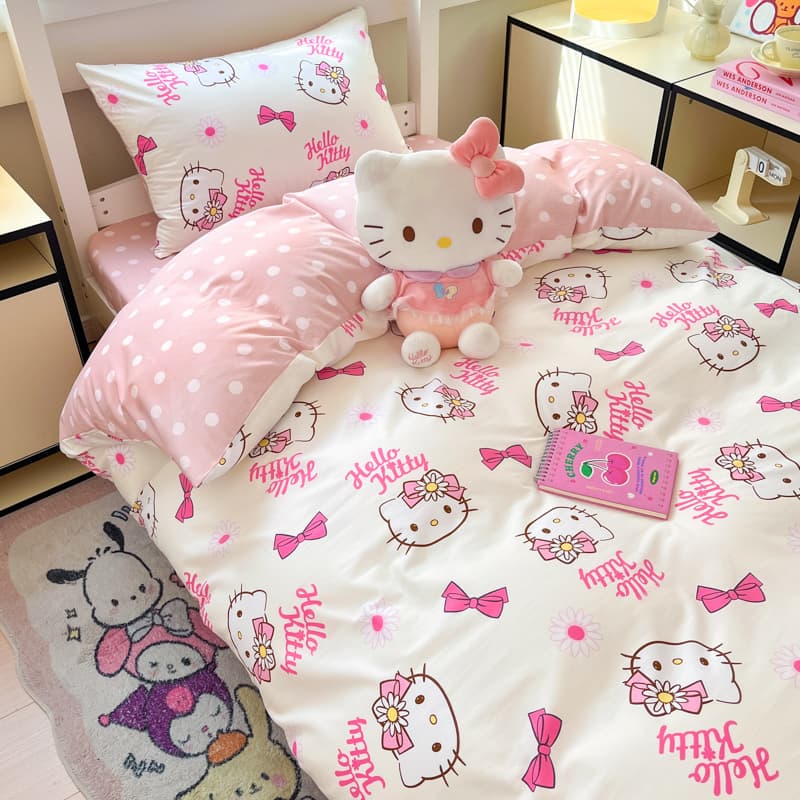 Sanrio X HelloKitty 100% хлопок Постельное белье Набор Magic Цветочный - изображение 2