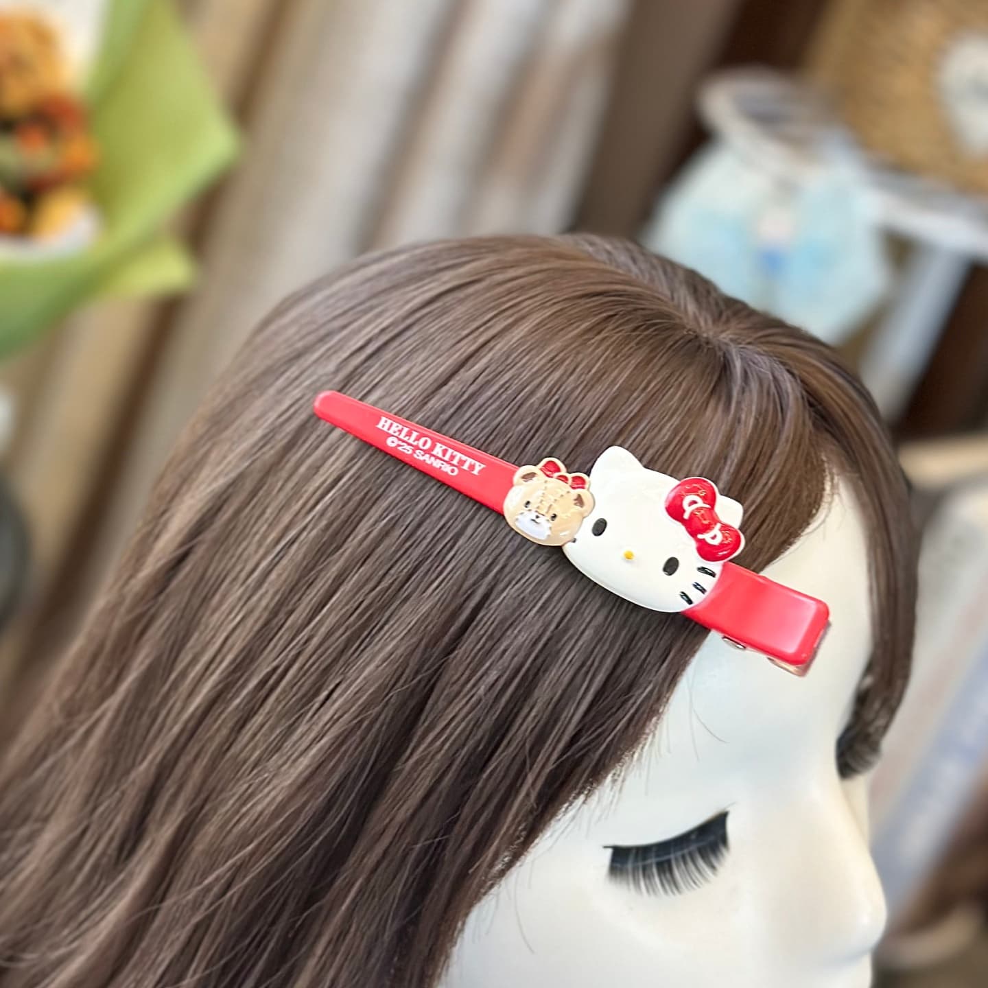 Заколка Sanrio Хелло Китти Японский стиль милый медвежонок большой бесшовный заколка «уточка» сладкий акрил заколки для волос женский - изображение 4