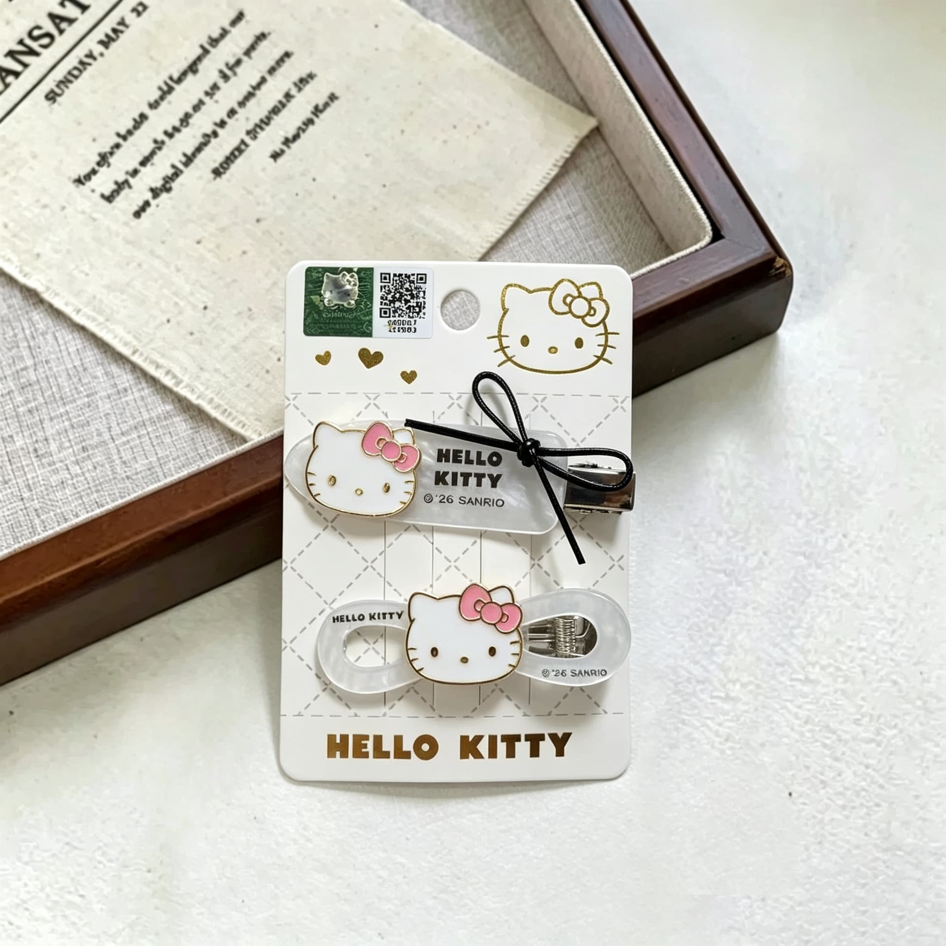 Заколка Санрио HelloKitty Акрил сплав Заколки для волос Женские - изображение 2