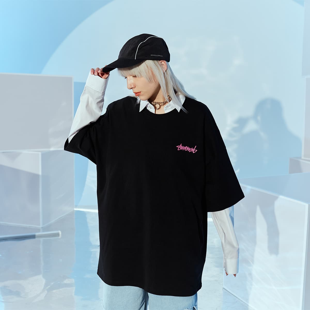 Футболка Suamoment Basic Letter Tee - изображение 4