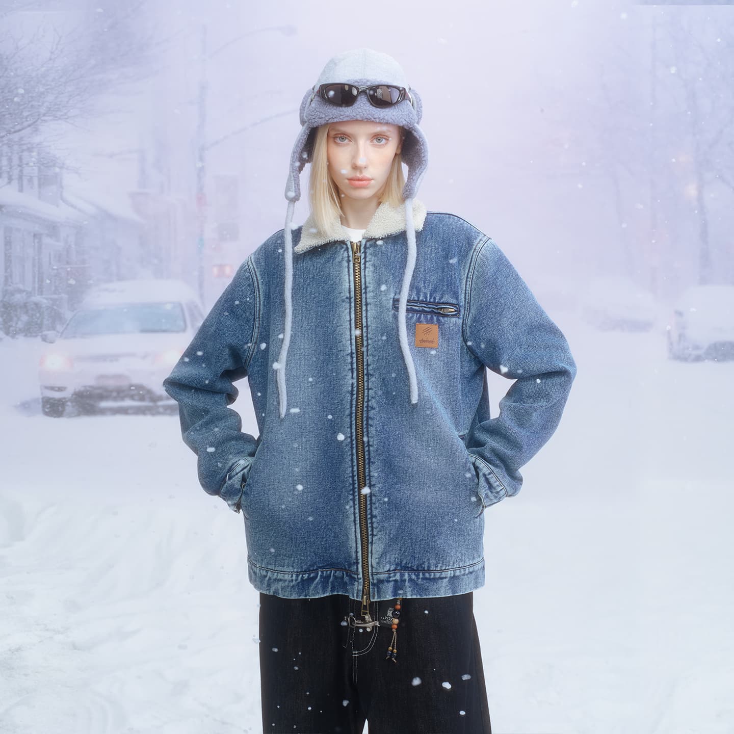 Джинсовая куртка Suamoment Унисекс Джинсовые Куртки - изображение 3