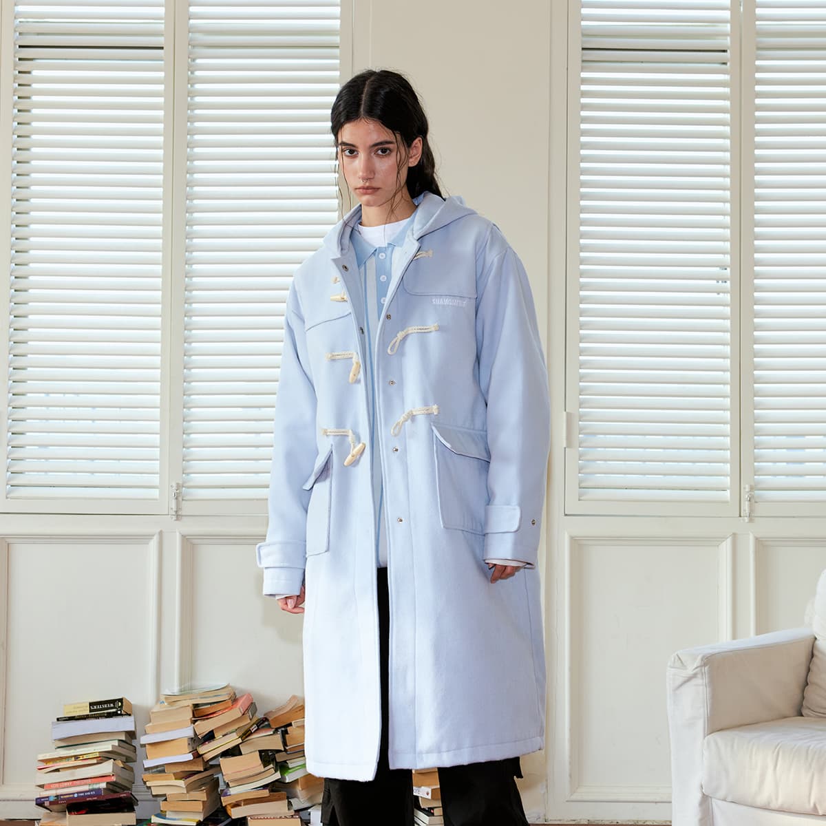 Пальто Suamoment Куртка Осенний Зимний Vintage Casual Свободный крой Пара Куртка Унисекс - изображение 3