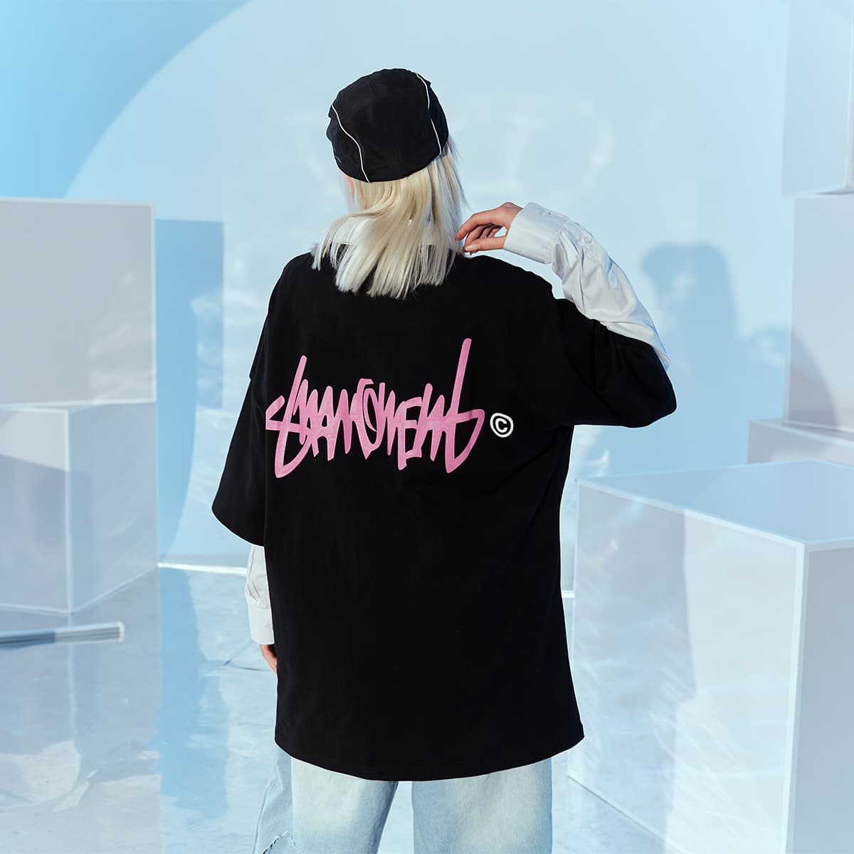 Футболка Suamoment Basic Letter Tee - изображение 3