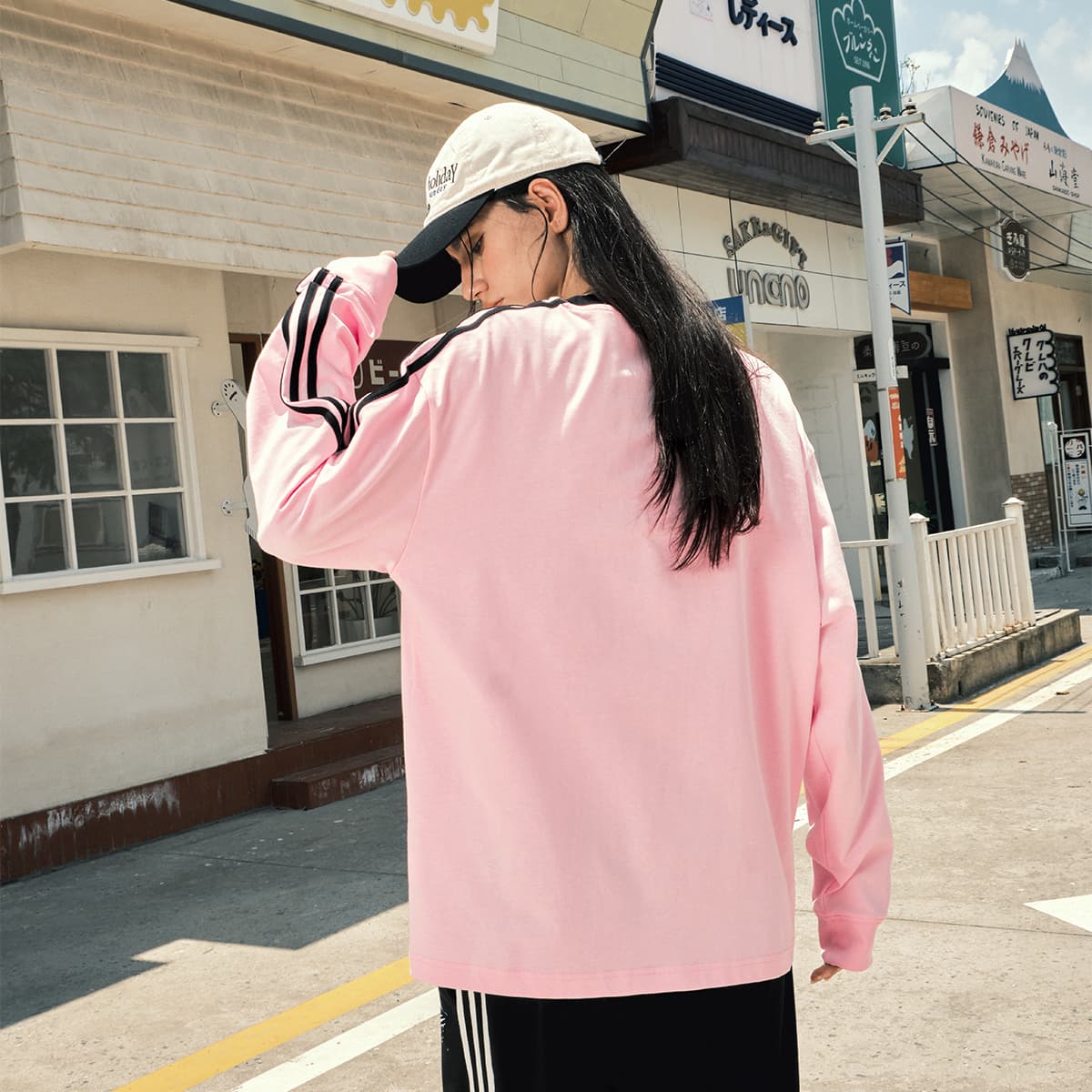 Футболка Suamoment Длинный рукав T-рубашка Sports Casual Свободный крой Топ Унисекс - изображение 10