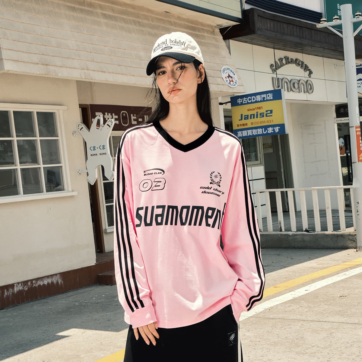 Футболка Suamoment Длинный рукав T-рубашка Sports Casual Свободный крой Топ Унисекс - изображение 9