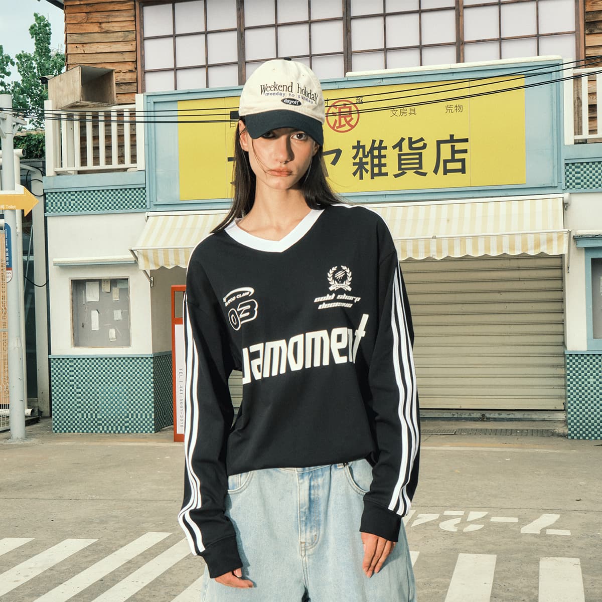 Футболка Suamoment Длинный рукав T-рубашка Sports Casual Свободный крой Топ Унисекс - изображение 8