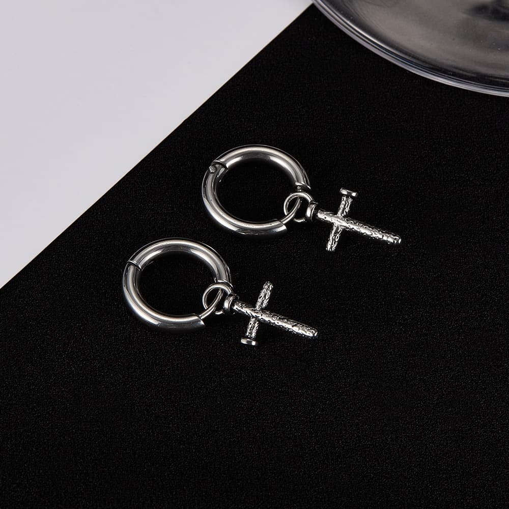 Серьги OWO Серьги из титанового стального сплава унисекс - изображение 4