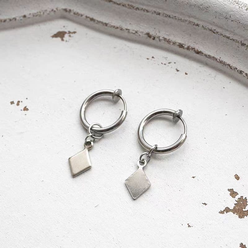 Серьги OWO Серьги из титанового стального сплава унисекс - изображение 2