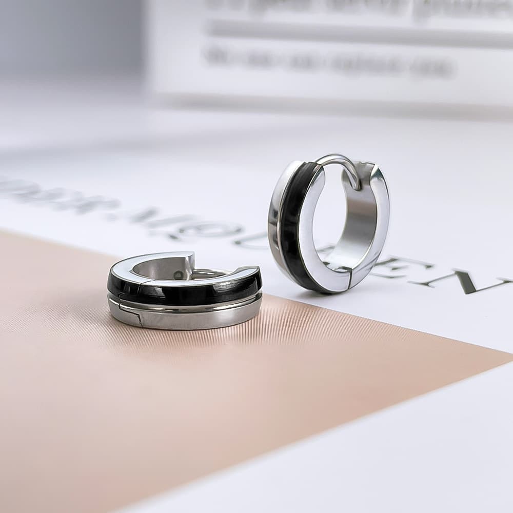 Серьги OWO Серьги из титанового стального сплава унисекс - изображение 3