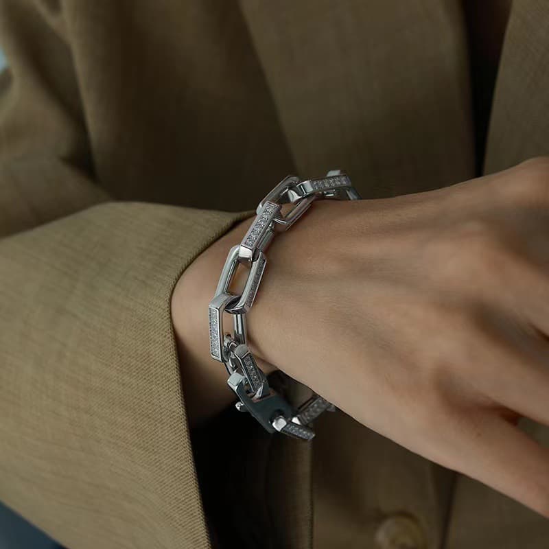 Браслет OWO Браслеты из титанового стального сплава для мужчин - изображение 2