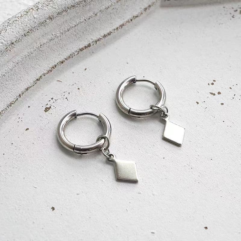 Серьги OWO Серьги из титанового стального сплава унисекс - изображение 3