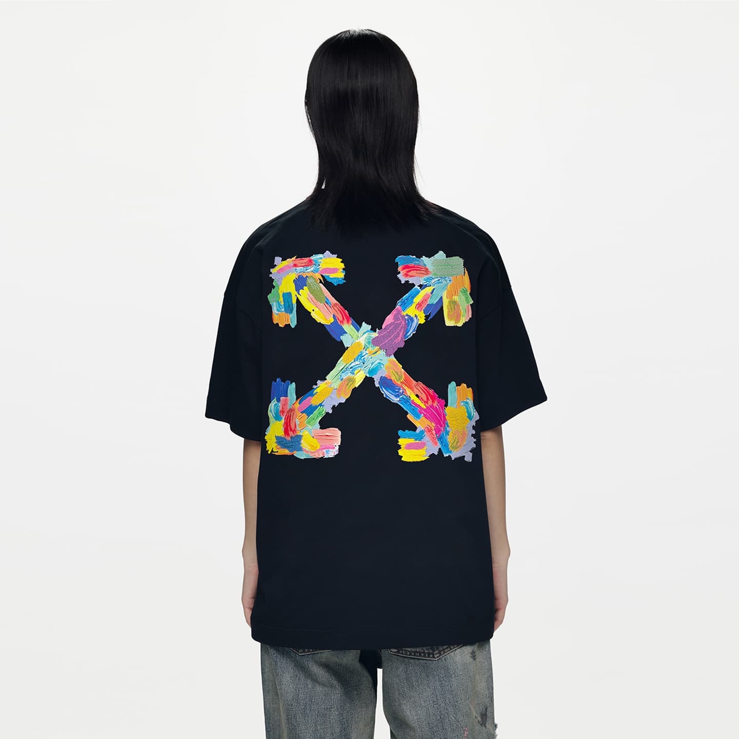 Футболка OFF-WHITE SS26 Американский Уличный Стиль Дизайнерский Модный Роскошь Универсальный Унисекс Футболка С Принтом - изображение 3