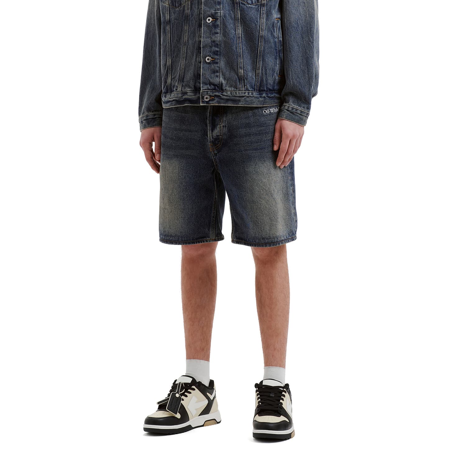 Джинсовые шорты OFF-WHITE - изображение 4