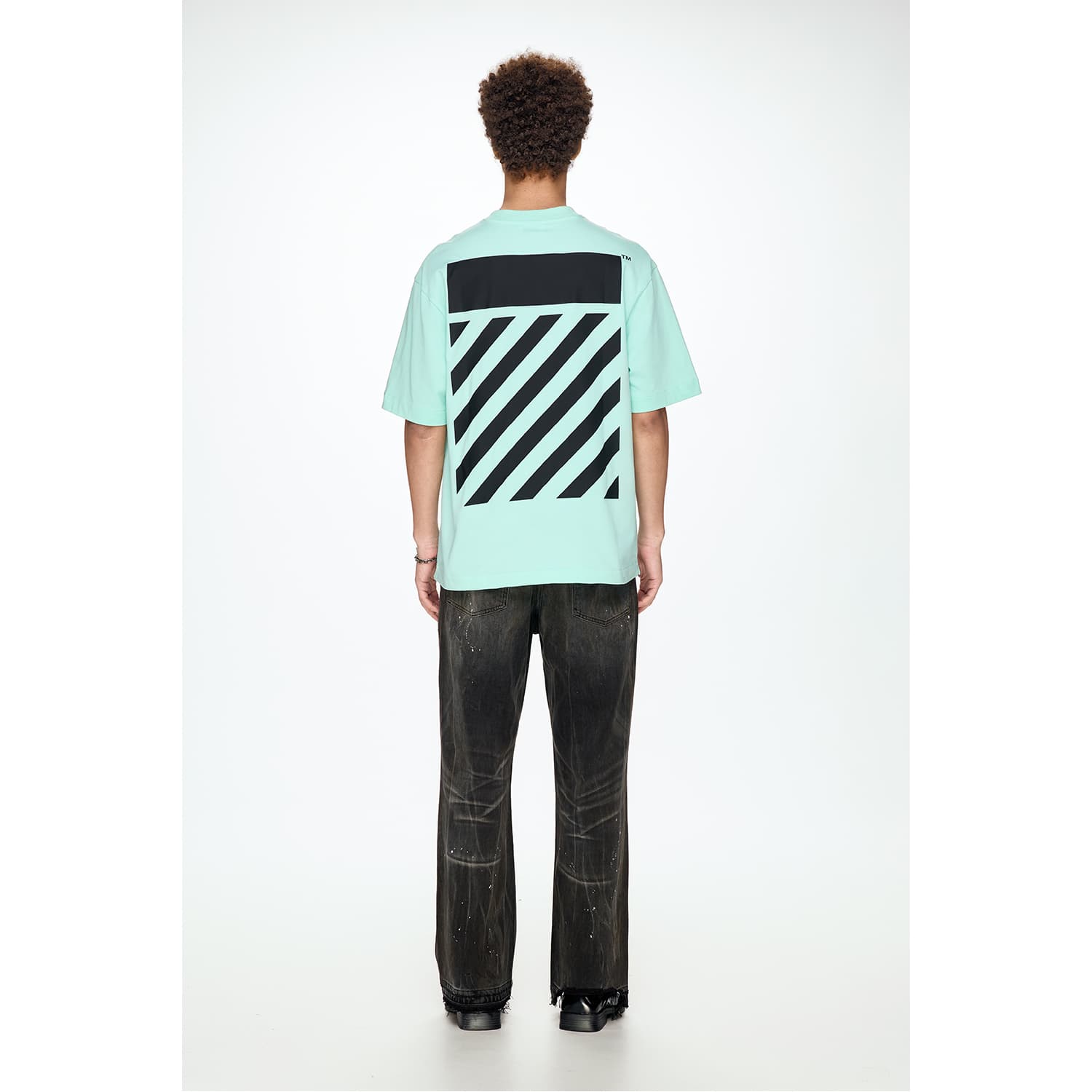 Футболка OFF WHITE Короткий рукав T-рубашка унисекс подарочный набор в коробке - изображение 3