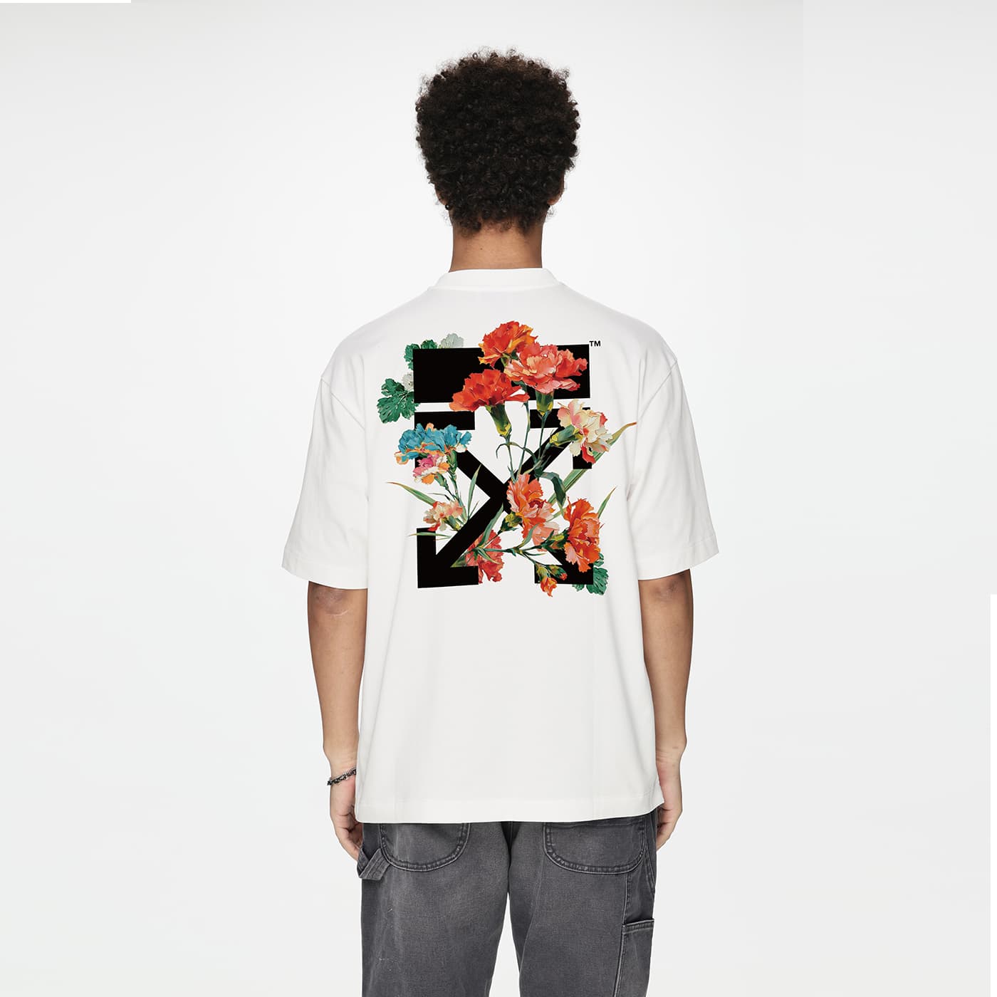 Футболка OFF WHITE Короткий рукав T-рубашка унисекс подарочный набор в коробке - изображение 5