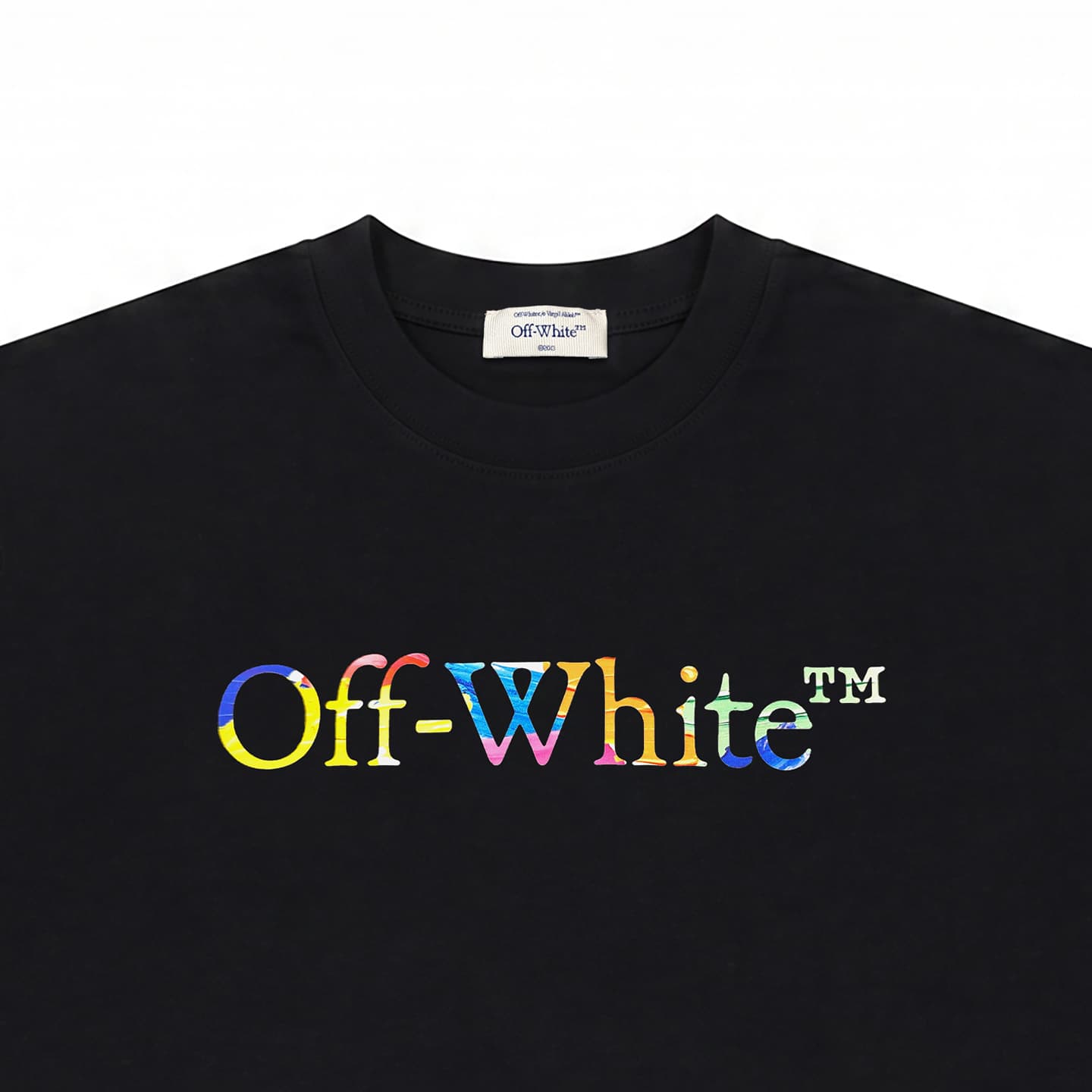 Футболка OFF-WHITE SS26 Американский Уличный Стиль Дизайнерский Модный Роскошь Универсальный Унисекс Футболка С Принтом - изображение 5
