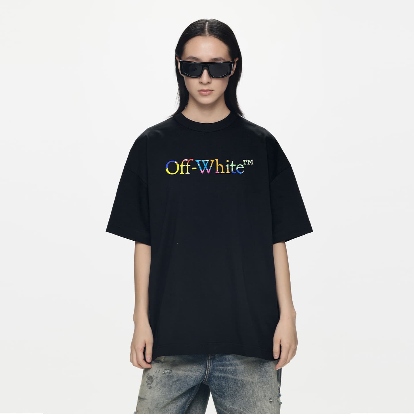Футболка OFF-WHITE SS26 Американский Уличный Стиль Дизайнерский Модный Роскошь Универсальный Унисекс Футболка С Принтом - изображение 4