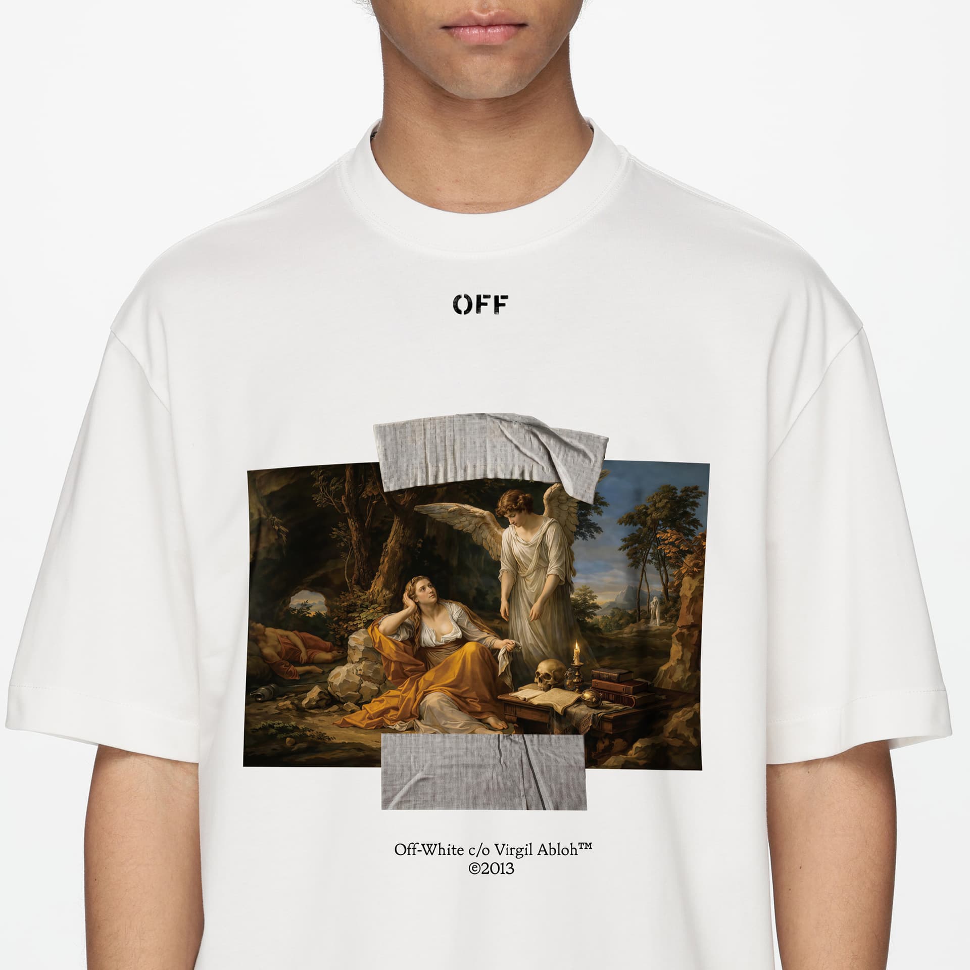 Футболка OFF WHITE Короткий рукав T-рубашка унисекс подарочный набор в коробке - изображение 5
