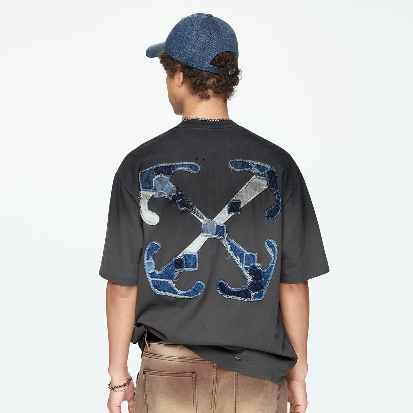 Футболка OFF WHITE Короткий рукав T-рубашка унисекс подарочный набор в коробке - изображение 3