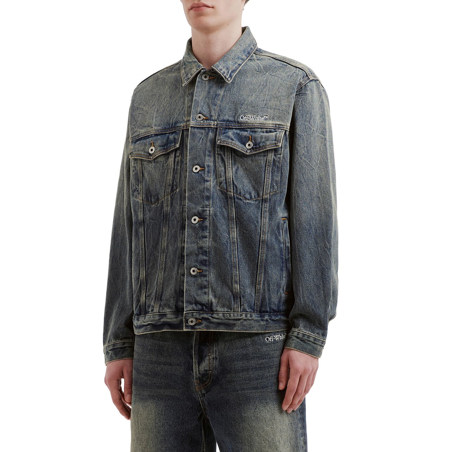 Джинсовая куртка OFF-WHITE - изображение 4