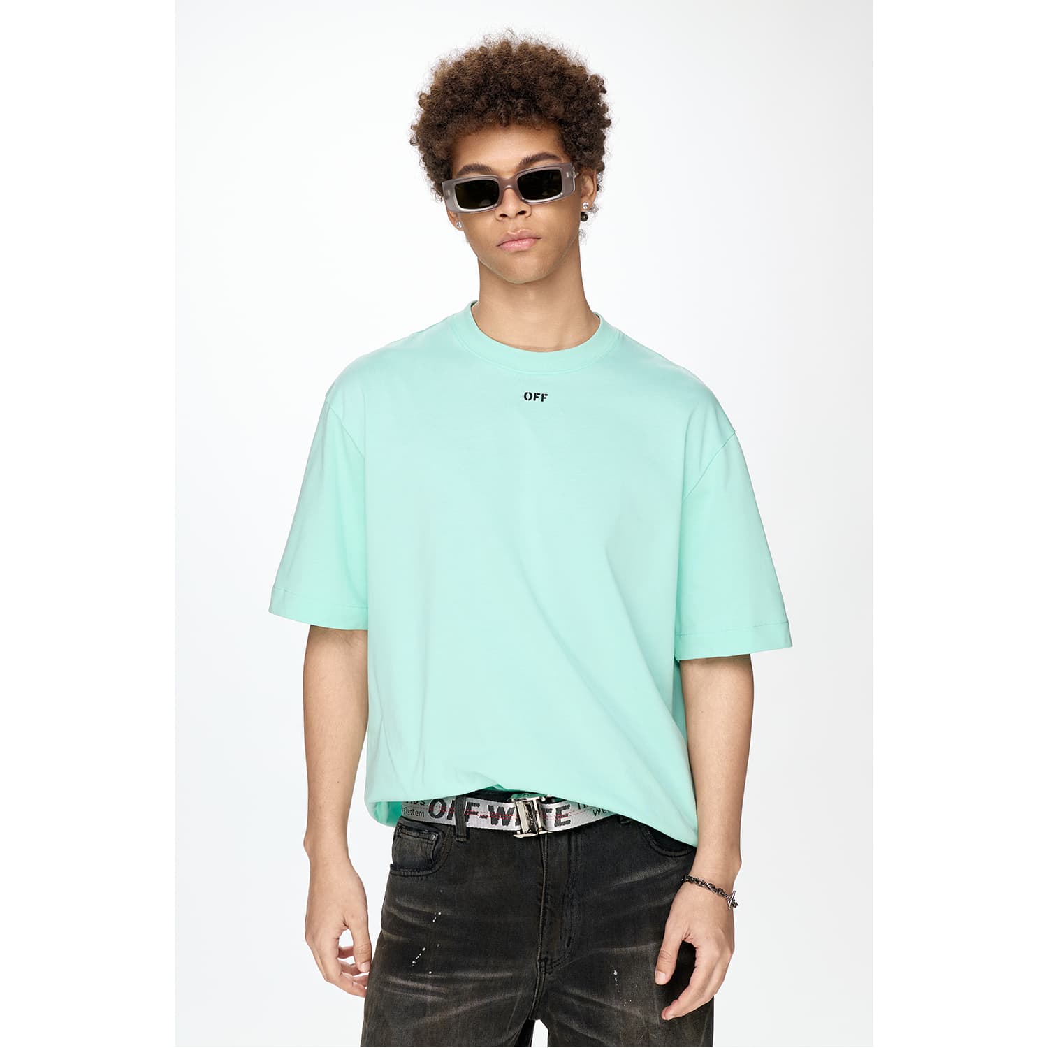 Футболка OFF WHITE Короткий рукав T-рубашка унисекс подарочный набор в коробке - изображение 6