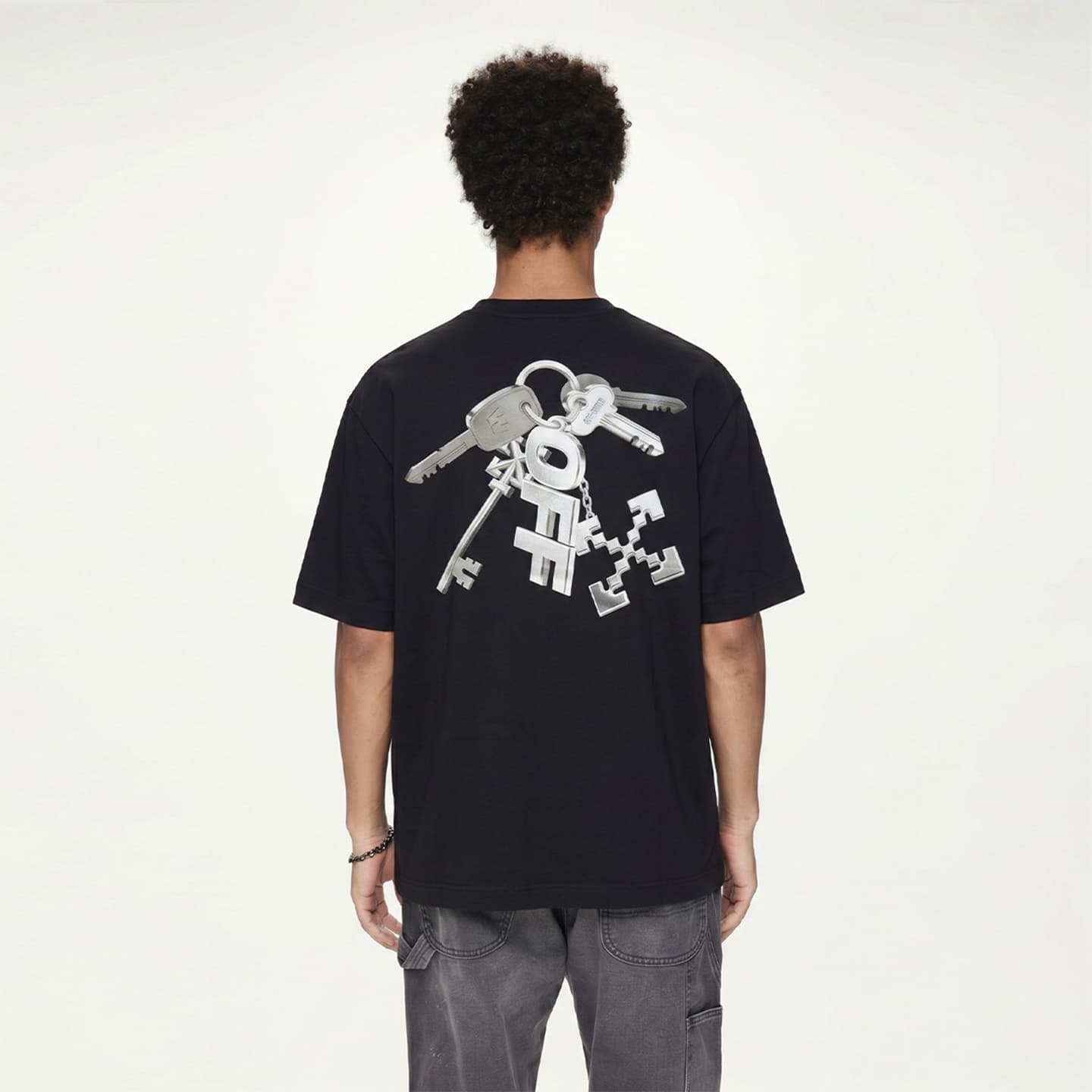 Футболка OFF WHITE Короткий рукав T-рубашка унисекс подарочный набор в коробке - изображение 3