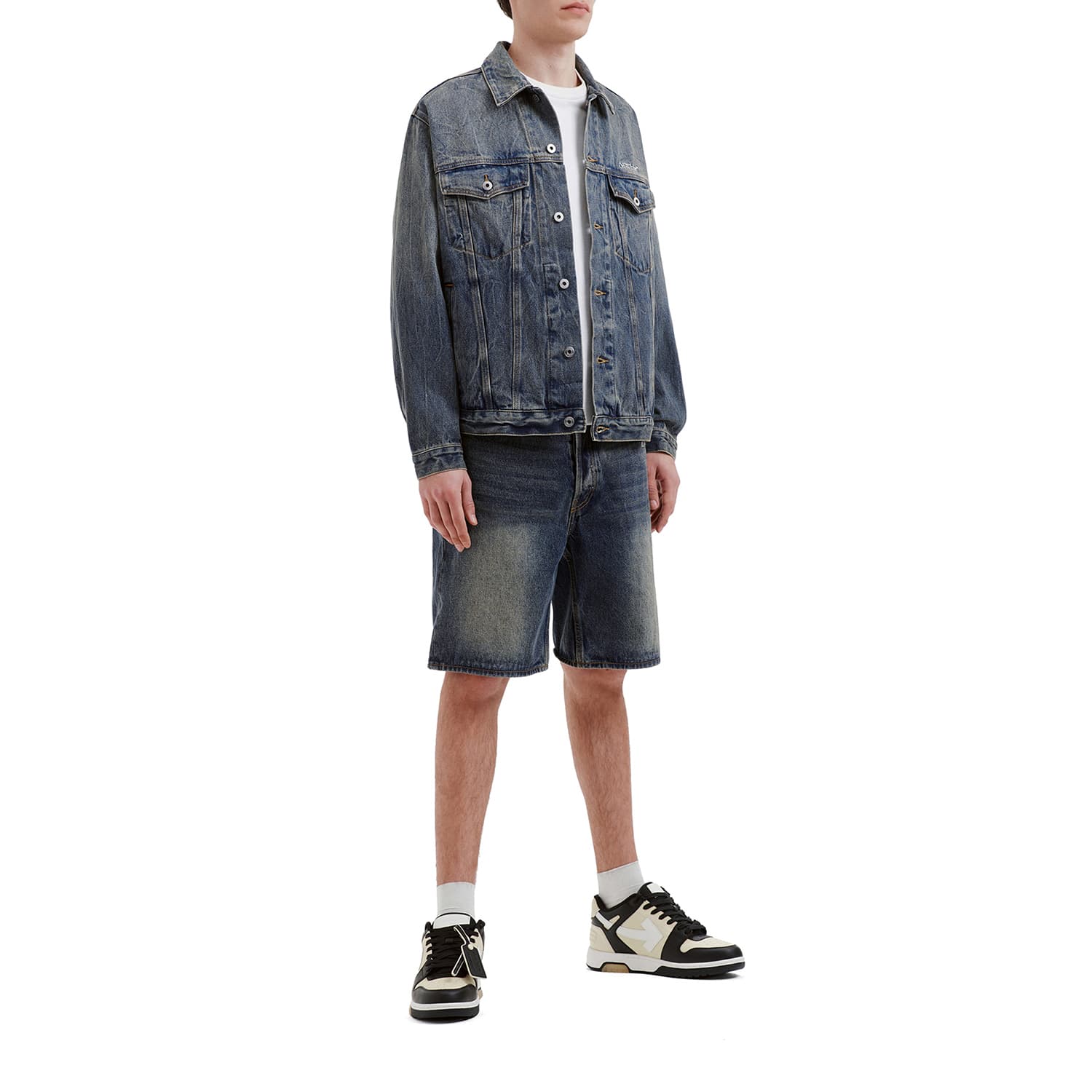Джинсовые шорты OFF-WHITE - изображение 5