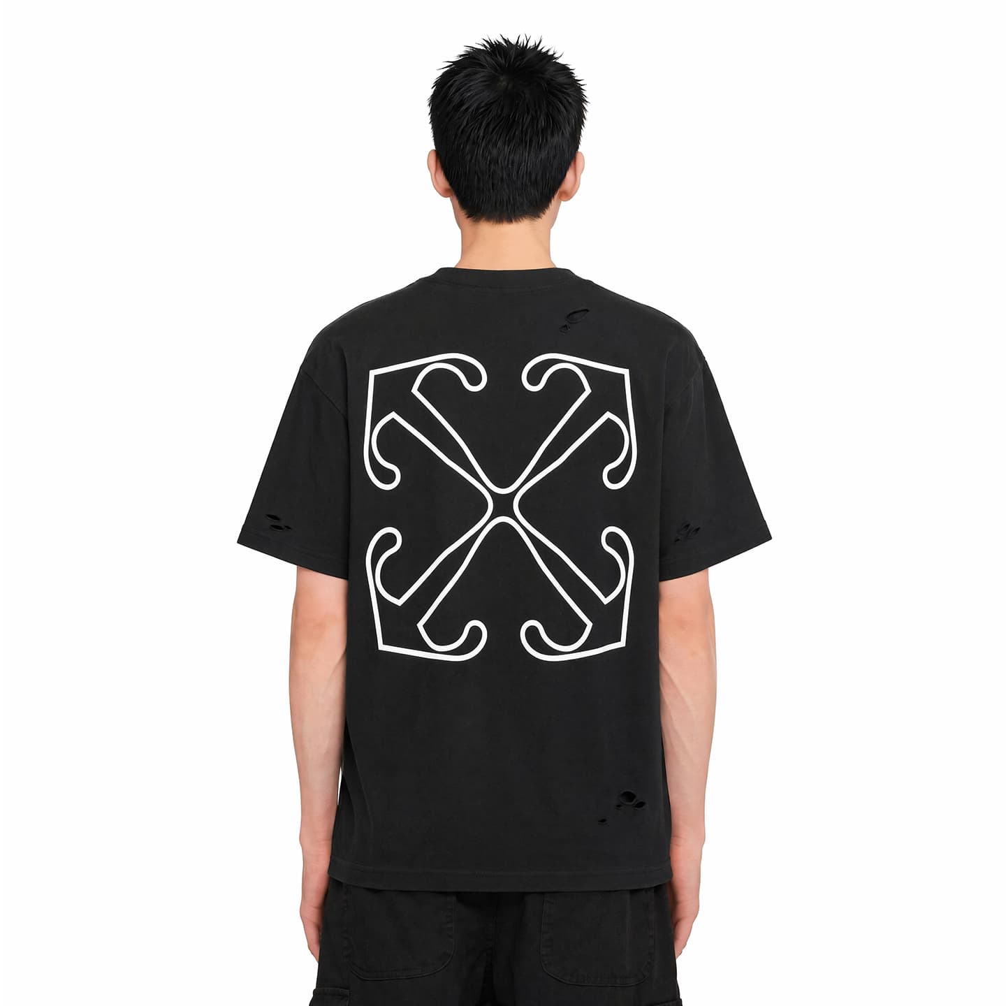 Футболка OFF WHITE Черный Унисекс T-рубашки - изображение 5