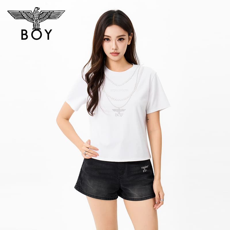 Футболка BOY LONDON Белые Женские T-рубашки - изображение 3