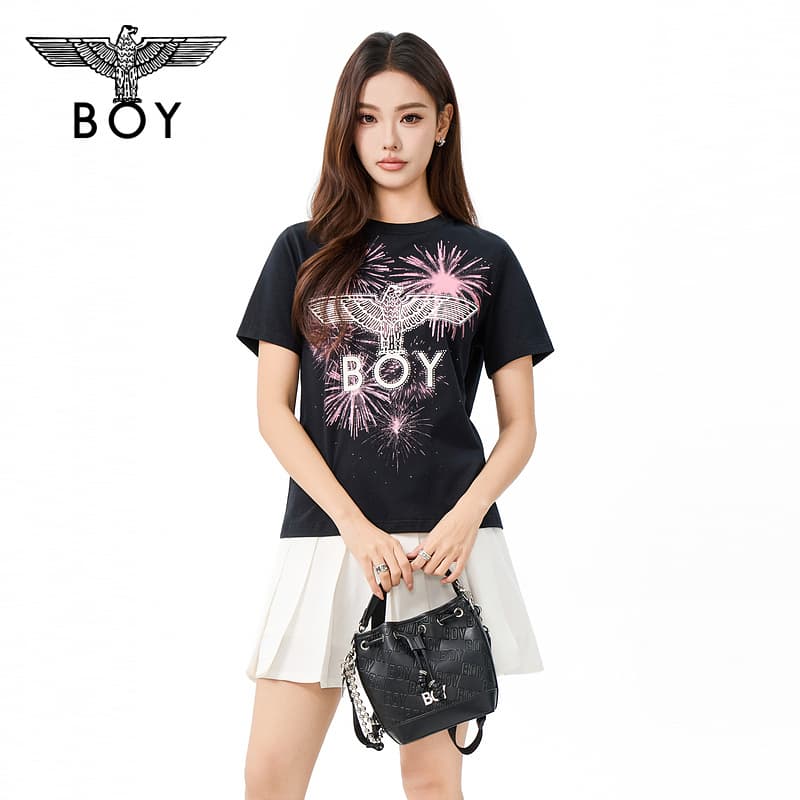 Футболка BOY LONDON Черные Женские T-рубашки - изображение 2