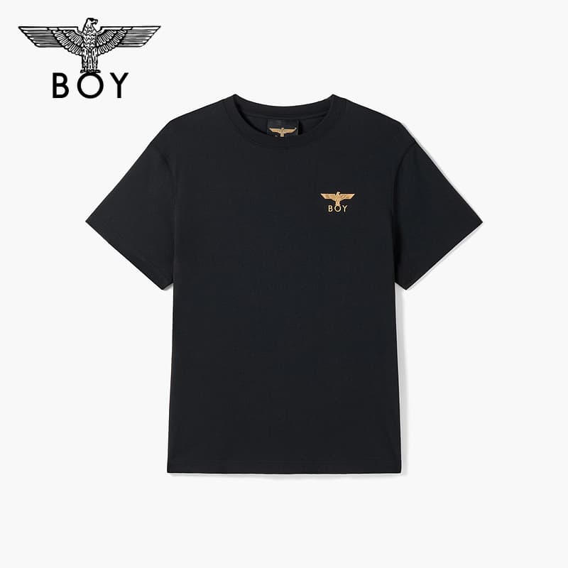 Футболка BOY LONDON Черный с золотым принтом унисекс футболки - изображение 2