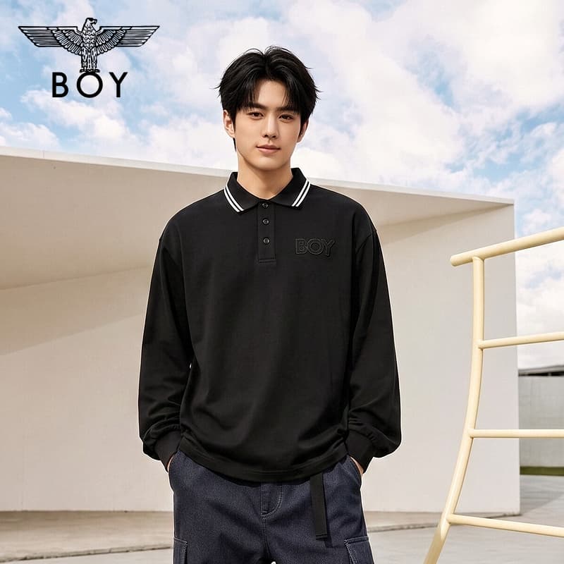 Поло BOY LONDON Черное Унисекс Поло - изображение 5