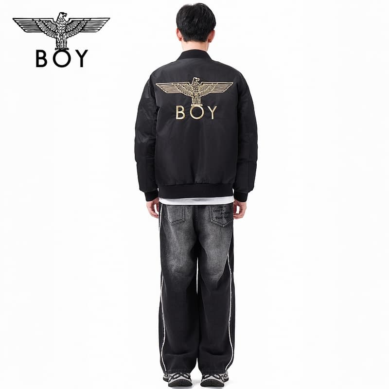 Зимняя куртка Boy London Черный мужской Пуховики - изображение 4