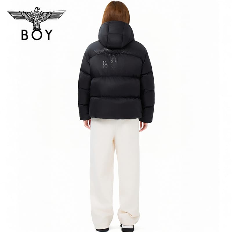 Пуховик BOY LONDON Черный Женские Пуховики - изображение 4