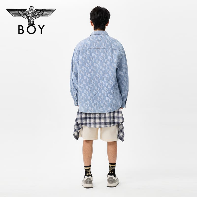 Рубашка BOY LONDON Blue Unisex Рубашки - изображение 4