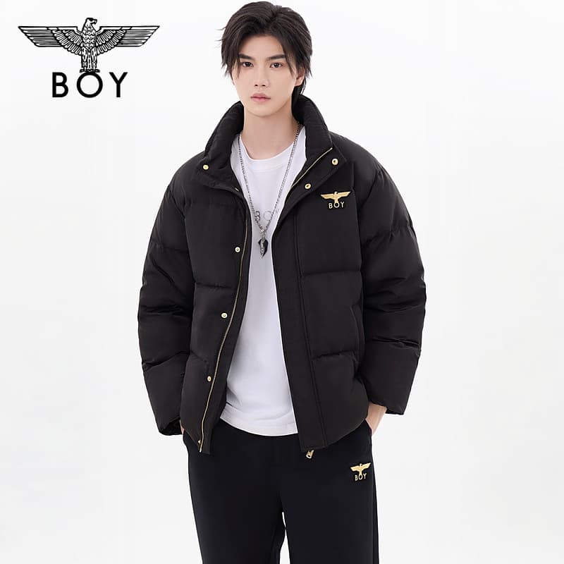 Зимняя куртка BOY LONDON Пуховик Унисекс Черный - изображение 3