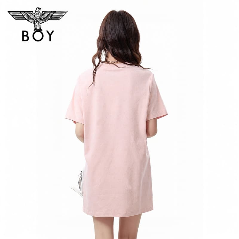 Платье BOY LONDON Короткий Sleeved Платье Женские Розовый - изображение 4