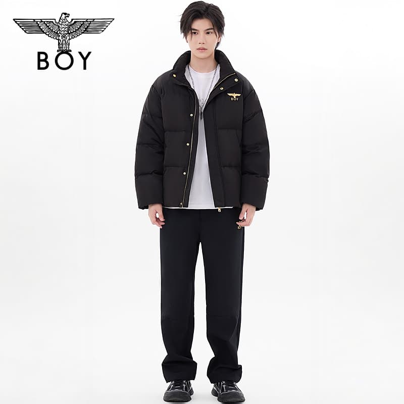Зимняя куртка BOY LONDON Пуховик Унисекс Черный - изображение 5