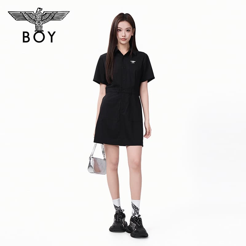 Платье BOY LONDON Короткое платье с короткими рукавами для женщин - изображение 5
