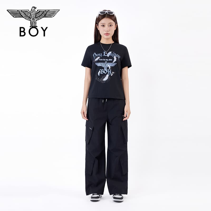 Футболка Boy London Черные Женские T-рубашки - изображение 5