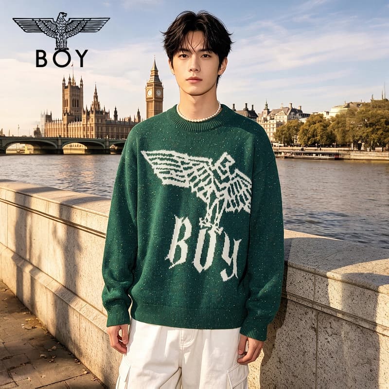 Кофта BOY LONDON Зеленые Унисекс Свитера - изображение 3