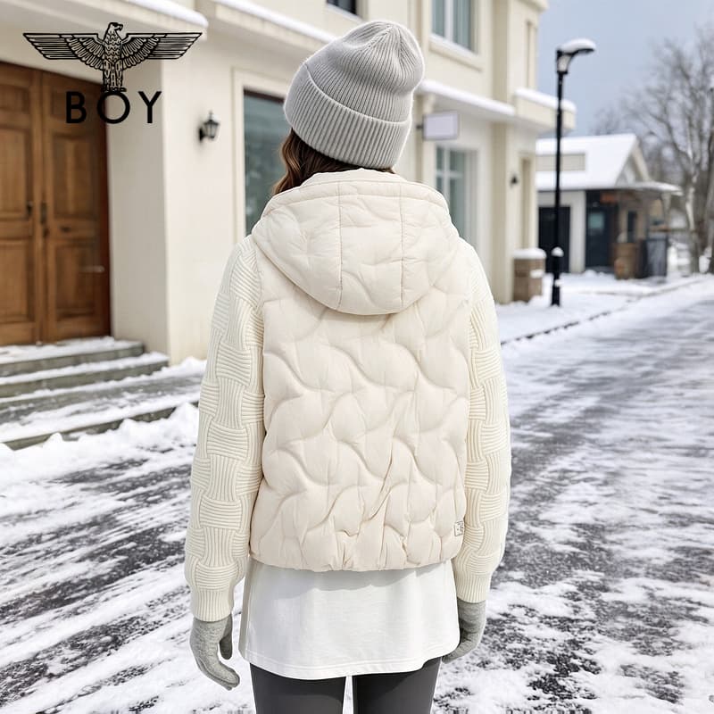 Пуховик BOY LONDON Белый Женские Пуховики - изображение 3