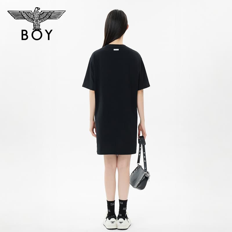 Платье BOY LONDON Черное Женское Короткое Платье с Короткими Рукавами - изображение 6
