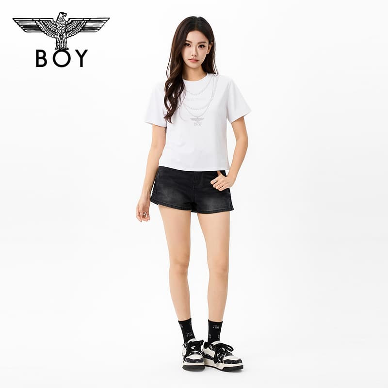 Футболка BOY LONDON Белые Женские T-рубашки - изображение 5