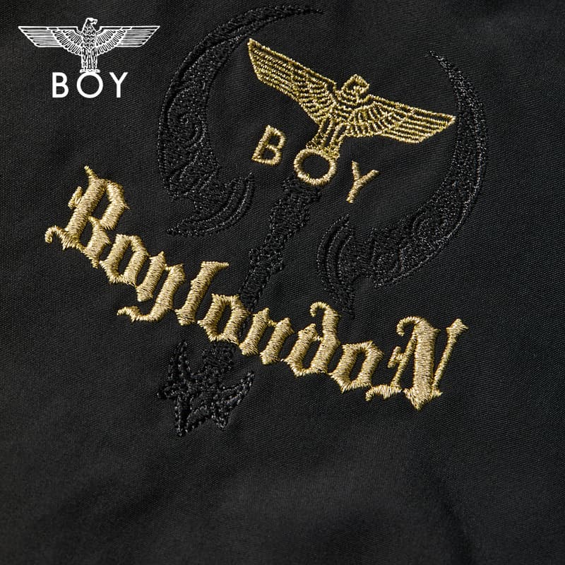 Зимняя куртка пуховик BOY LONDON Хлопковый пуховик унисекс черного цвета - изображение 4